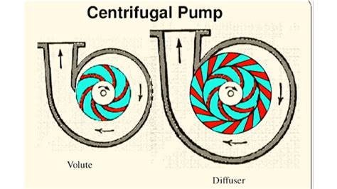 diffuser design centrifugal pump|diffuser vs volute pump.